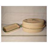Vintage Enamel Ware Roaster & Pan