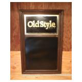 Vintage Old Style Menu Board