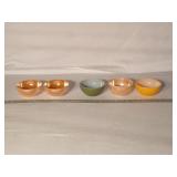 (5) VIntage Fireking Ovenware Dishes