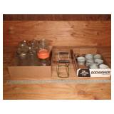 Vintage Glass Jars, Zinc Lids & More