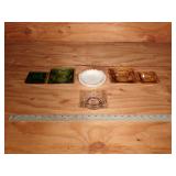 Vintage P.W.Hennessey Ash Tray,Amber,Green & More