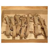 (7) Vintage Victor #1 Long Spring Traps w/ Tags