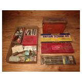 Assorted Reloading Tools, Cleaning Kits & Ammo Box