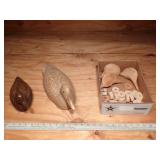 Cast Carved and Wooden Duck Figure & More