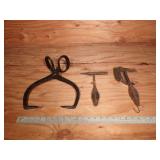 Vintage Ice Tongs & Blacksmithing Tools