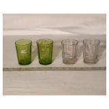 Vintage Hand-Painted Glass Tumblers