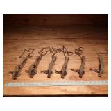 (6) Vintage #1 Victor Long Spring Traps