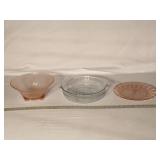 Vintage Pink Depression Glass & Fire-King Glass