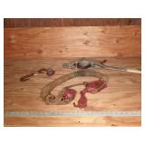 Vintage Red Durbin Block & Tackle & Binder