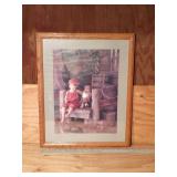 'THERE NEVER WAS A FISH AS BIG...' framed Print