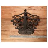 Vintage Cast Iron Frankart-Style Fish Bowl Holder
