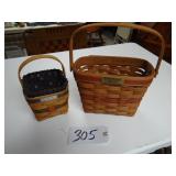 Longaberger 1989 Holiday Memory and 1993 Inaugeral