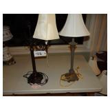 2 ornate table lamps, non matching