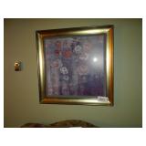 Large floral wall picture 36x36