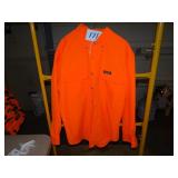 Remington 100% poly long-sleeve orange shirt (XL)