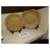 Two Debbie Grogan plates