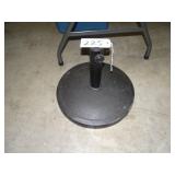 Patio table umbrella holder