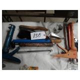 Caulking guns, inflator pumps, brushes, etc