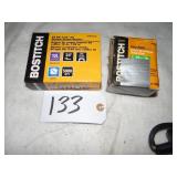 Bostitch 18g 7/32 staples, 16g x 2' finish nails