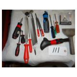 Asst files and screwdrivers