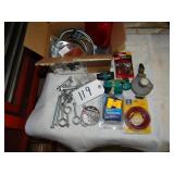 Asst trailer wire, light lenses, and hardware