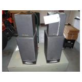 Two sets small Pioneer and Zenith speakers