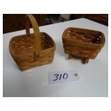 Longaberger 1991 cradle and 1988 baskets