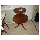 2-tier Duncan Phyfe style stand