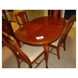 Cherry Dining room table w/ ext board (not shown),