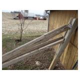 Split rail fence pieces - 2 posts and 4 rails