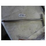 Heavy 2' metal spike for making ground holes