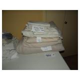 Assorted King size sheet sets and blanket