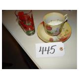 R&S moustache cup set and peanut butter glass azal