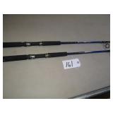 2 Whuppin' Salt Stick fishing rods, no reels