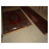 Capel Original oriental rug 48x72 and matching run