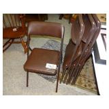 Cosco set of 4 folding chairs padded