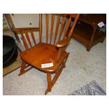 Rocking chair, solid wood (maybe cherry)