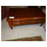 5-drawer coffee table 48w x 18tall x 28 deep