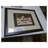Joe Dimaggio picture framed and matted