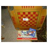 Carrom game board (no pieces), one basket netting