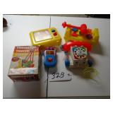 Vintage FisherPrice and Tinker Toys child toys