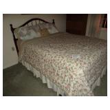 Queen size bed w/ mattress and box springs