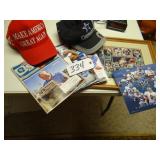 Assorted Dallas Cowboy memorabilia, magazine, MAGA