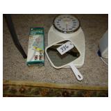 Health-O-Meter bath scale, heating pad, hand-held