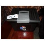 Rubbermaid portable file tote