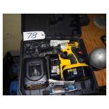 Dewalt 18V  drill set, charger w/ 2 batteries