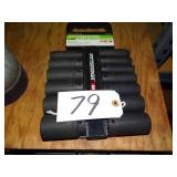 Pittsburgh 1/2' drive deep impact socket set 13 pc