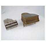 Vintage Piano Music Box/Jewelry Tray (x2)