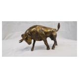Brass Bull Statue