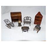 Wood and Metal Doll Furniture